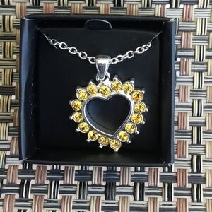 Avon November classic Birthstone heart necklace